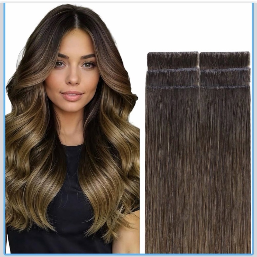 Goo Goo Invisi Edge Tape In Human Hair Extensions, 1D/2C/4E 20in